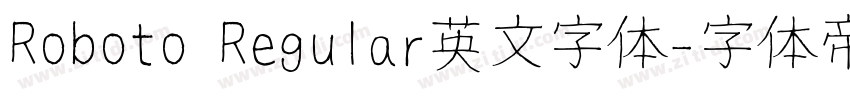 Roboto Regular英文字体字体转换